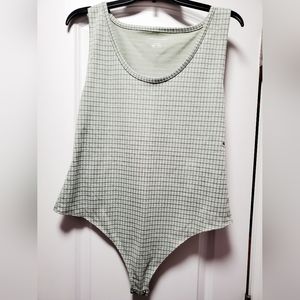 American Eagle Bodysuit-XL Green Plaid